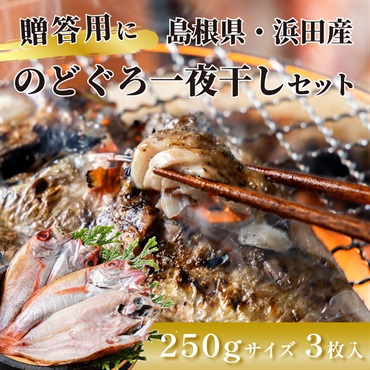 【木箱入りギフト】特大・贈答用のどぐろ250gサイズ ３枚入りセット