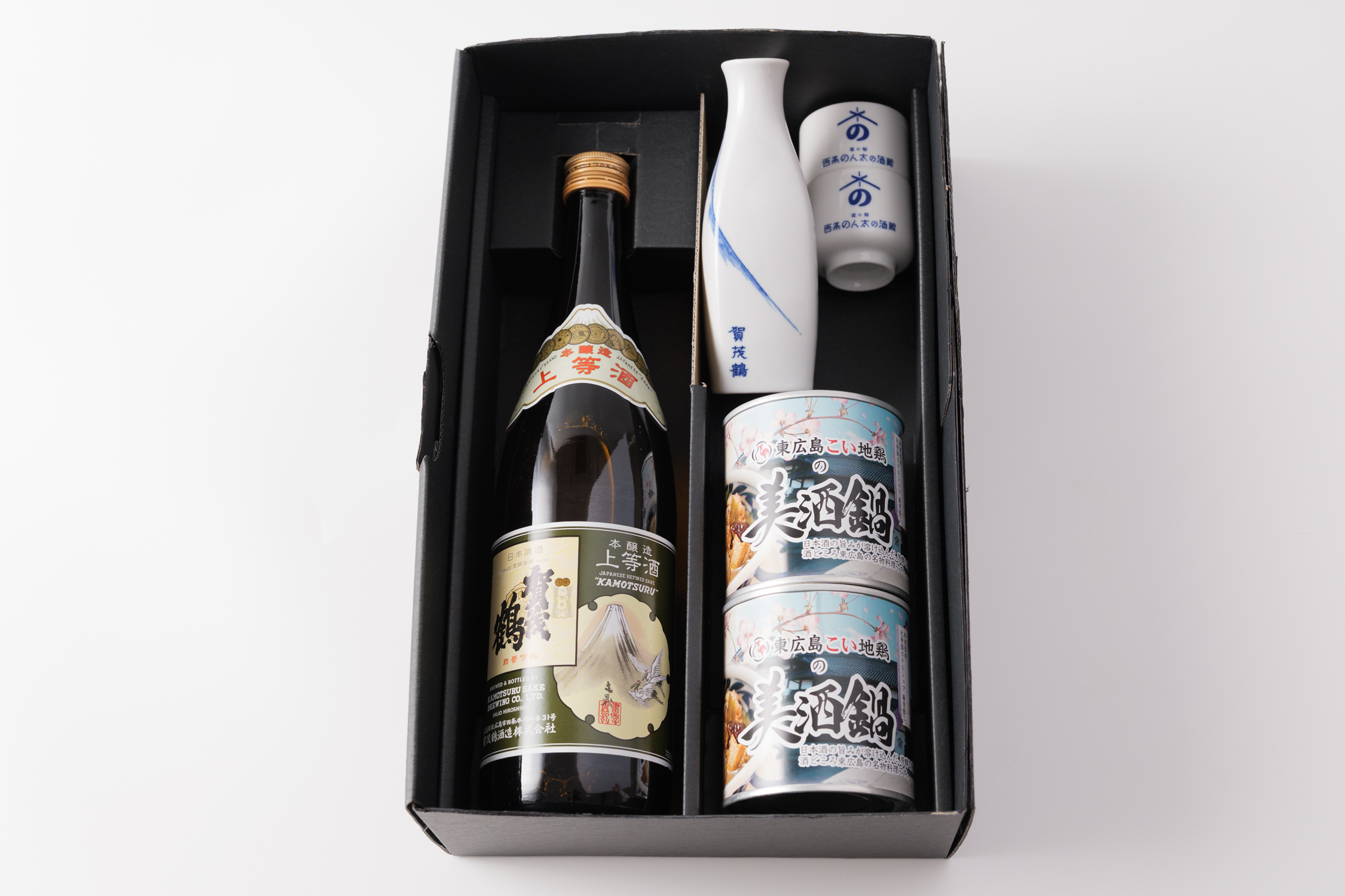 美酒鍋缶（こい地鶏）＆賀茂鶴 熱燗セット