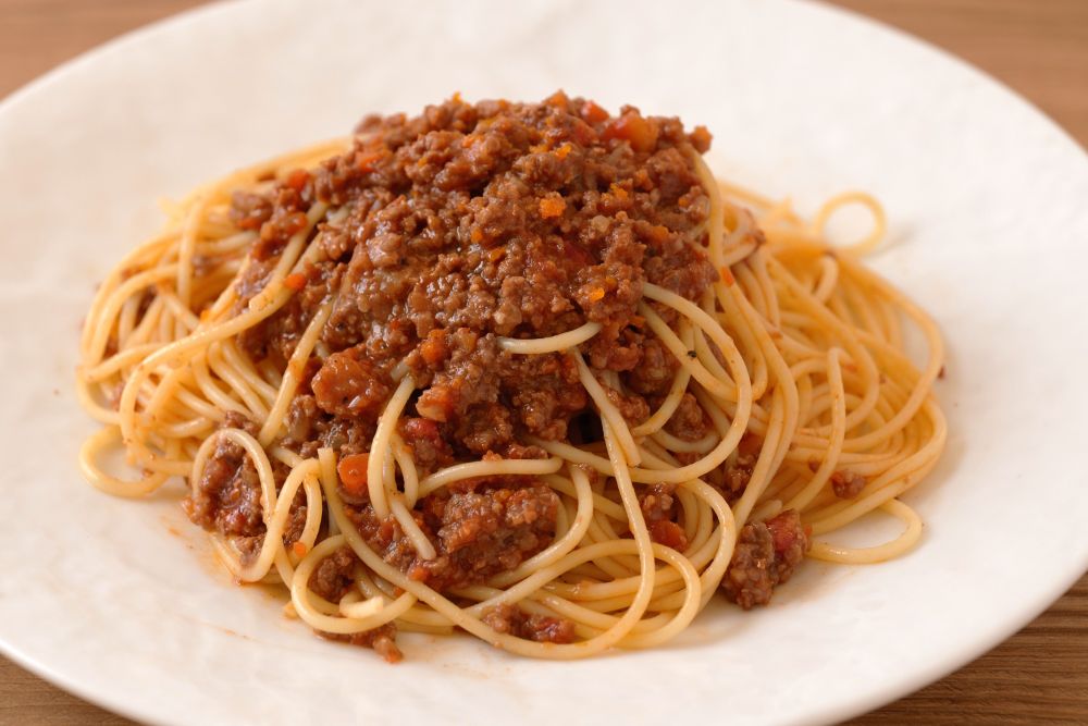 具材たっぷりのパスタソース