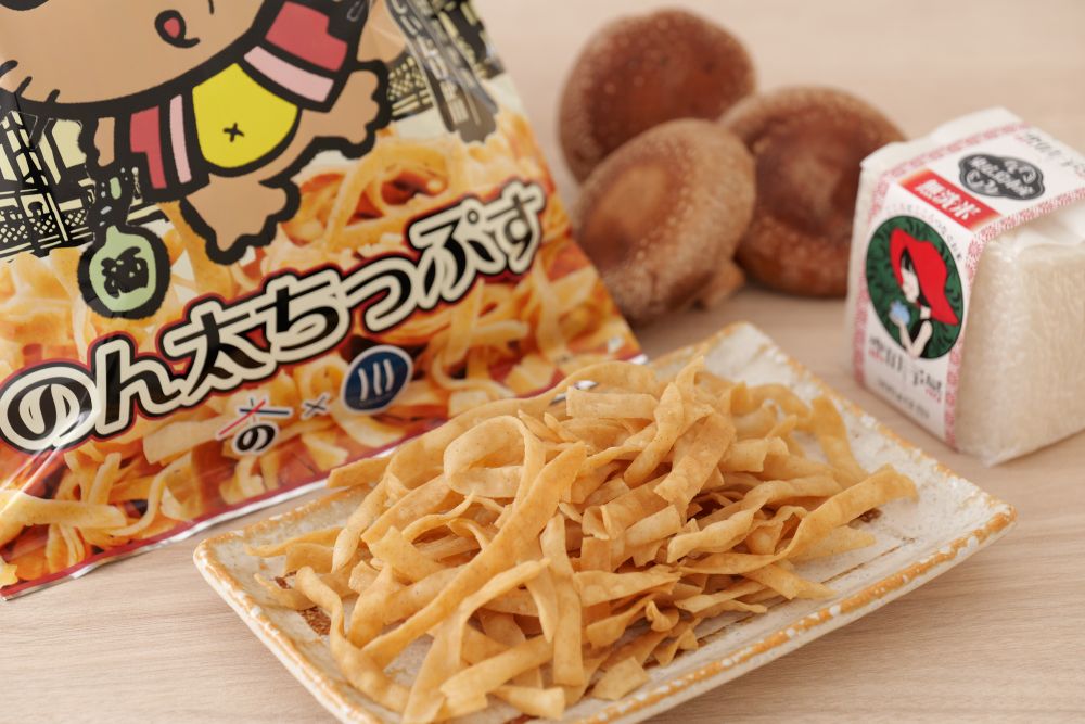 しいたけ粉末と鰹だしを使ったやさしい出汁の味わい
