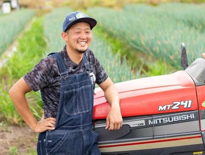 サムライねぎとねぎらいふぁーむの畑